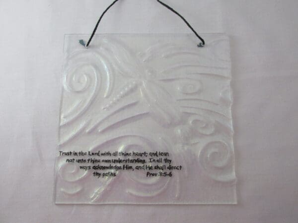 Dragonflies Wall Sculpture - Prov 3:5 - 6