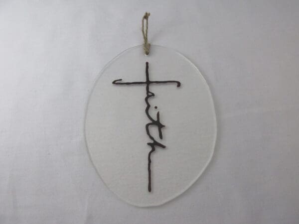 Carmine "Faith" Cross Wall Sculpture