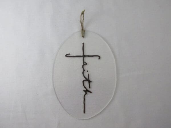 Carmine "Faith" Cross Wall Sculpture - Image 2