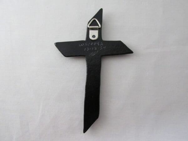 Layered Cross - Black, White Wispy, Dichroic Sizzlestix - Image 2