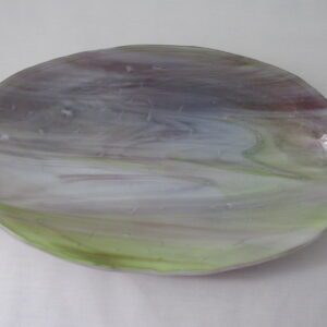 Blackberry Mint Julep Streaky Oval Serving Dish