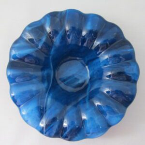 Copper Blue/White Streaky Sunburst Bowl