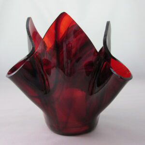 Burgundy Baroque Tall Votive Holder